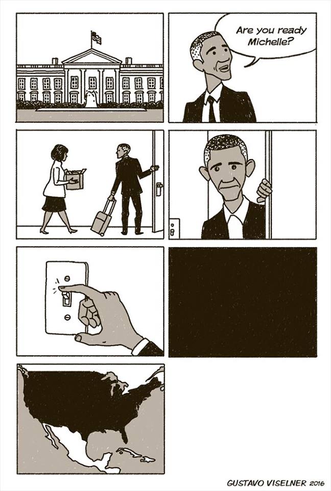 Obama quitte